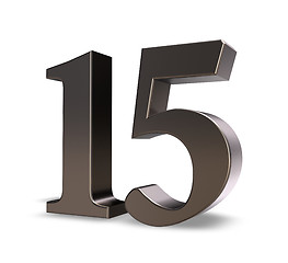 Image showing number fifteen