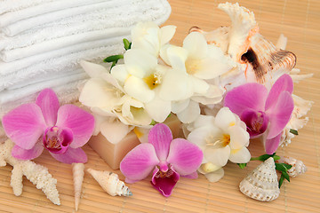 Image showing Floral Spa Treatment