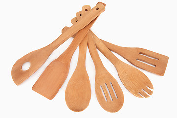 Image showing Wooden Utensils