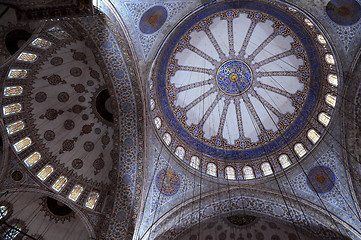 Image showing Fragment of Blue Mosque Interior
