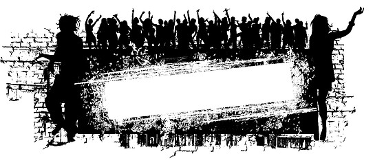 Image showing Grunge Music Background