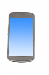 Image showing Smartphone with blue screen