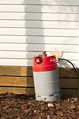 Image showing Gas bottle feeding home