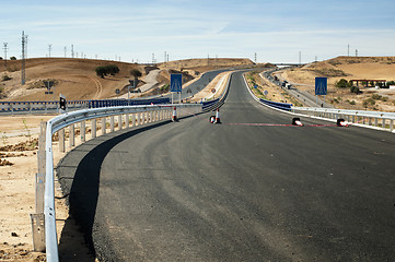 Image showing New asphalt highway road. 