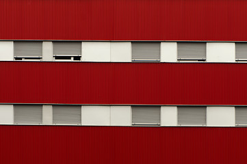 Image showing Facade and windows of a building