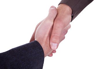 Image showing businessmen handshake 