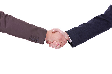 Image showing Handshake between two businessmen