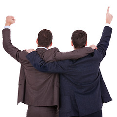 Image showing winning businessmen