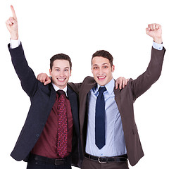 Image showing winning businessmen