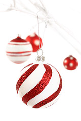 Image showing Red and white christmas