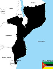 Image showing mozambique map