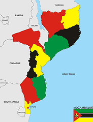 Image showing mozambique map