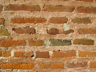 Image showing Wall from a red brick