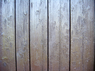 Image showing Background from boards of a grey fence