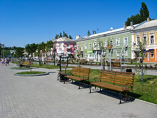 Image showing Streets of resort city of Berdyansk