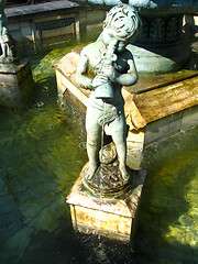 Image showing Statue of the boy with a fountain