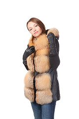 Image showing Stylish woman in winter fashion