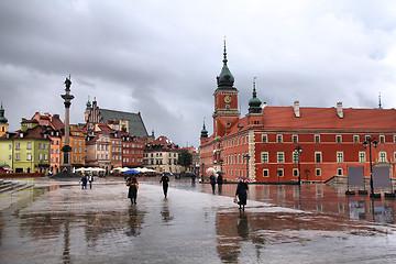 Image showing Warsaw in the rain