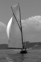 Image showing classic sailing yaht