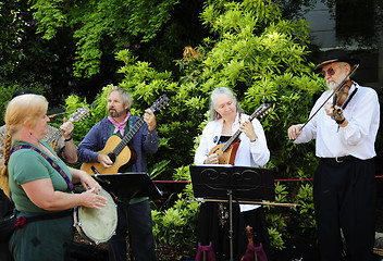 Image showing Folklife musicians.