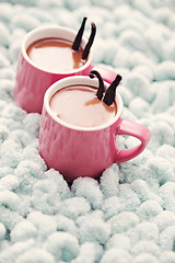 Image showing hot chocolate with vanilla