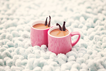 Image showing hot chocolate with vanilla