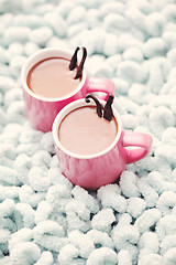 Image showing hot chocolate with vanilla