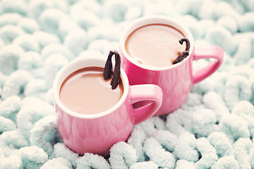 Image showing hot chocolate with vanilla