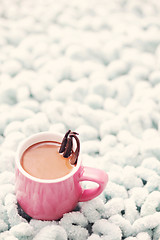 Image showing hot chocolate with vanilla