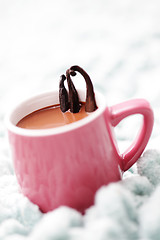 Image showing hot chocolate with vanilla