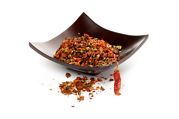 Image showing Dried Crushed Paprika and Chili