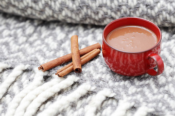 Image showing hot chocolate with cinnamon