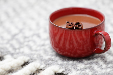 Image showing hot chocolate with cinnamon