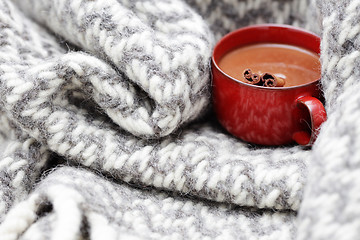 Image showing hot chocolate with cinnamon