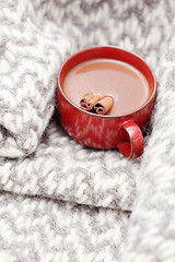 Image showing hot chocolate with cinnamon