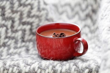 Image showing hot chocolate with cinnamon