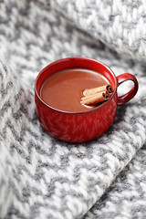 Image showing hot chocolate with cinnamon