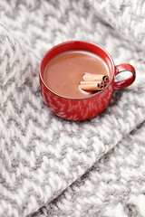 Image showing hot chocolate with cinnamon