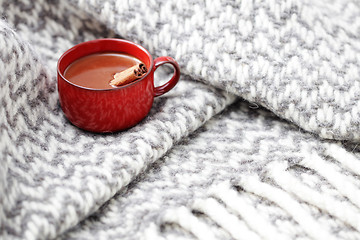 Image showing hot chocolate with cinnamon