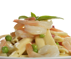 Image showing Pasta With Shrimps