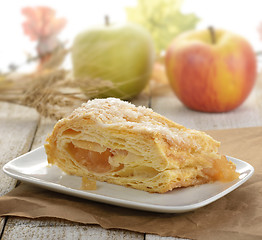 Image showing Slice Of An Apple Strudel