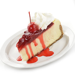Image showing Cherry And Strawberry Cheesecake