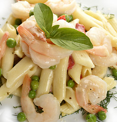 Image showing Pasta With Shrimps