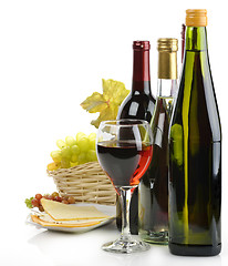 Image showing Red And White Wine