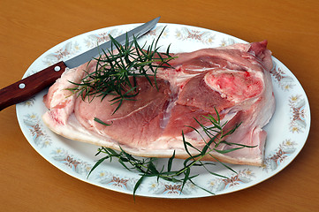 Image showing Meat for picnic
