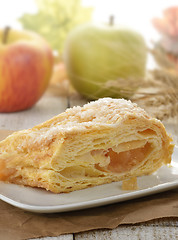 Image showing Slice Of An Apple Strudel