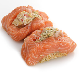 Image showing Stuffed Salmon