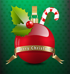 Image showing Christmas background with various decors