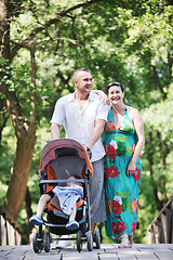 Image showing Family at park relaxing and have fun