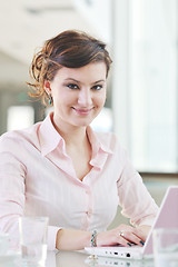 Image showing young business woman on meeting